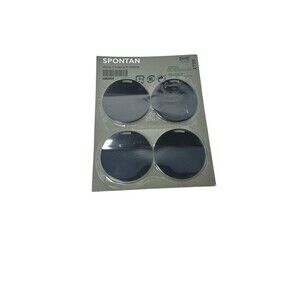 4X IKEA Spontan Magnet Round for Refrigerator Kitchen Office Board Black- 1735